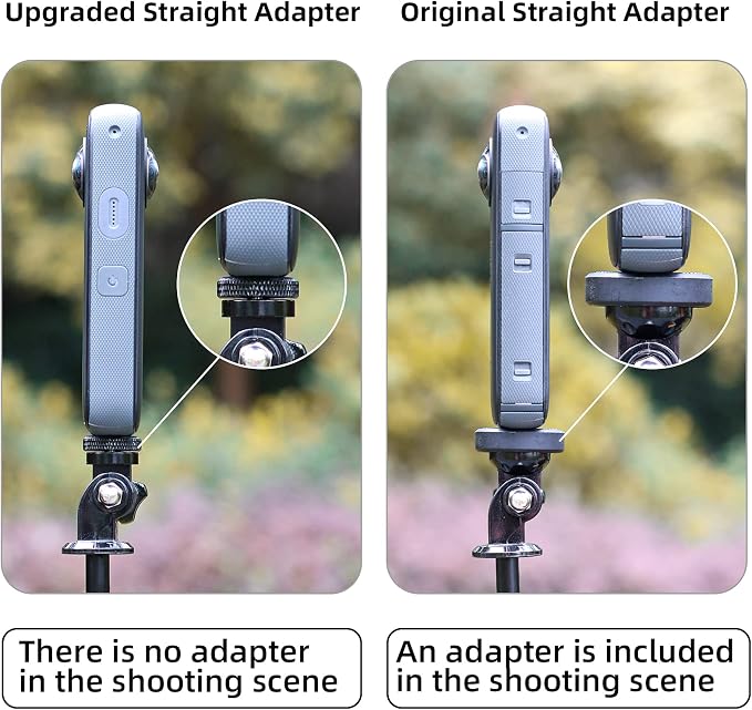 1/4 Inch Aluminum Metal Camera Mount Adapter, Conversion Camera Tripod Mount Compatible with GoPro Hero 13/12/11/10/9/8 Black,DJI Action 6/5 Pro/4/3 and More Action Cameras 1/4 Accessories???2 Packs??? - Image 3
