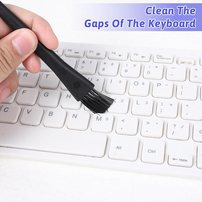 Small Keyboard Brush, 6 PCS Mini Keyboards Cleaner Brushes Kit, Nylon Anti Static Dusting Brush Electronics Cleaning Small Spaces Keyboard Cleaning Brushes for Cleanings Computer Motherboard Camera - Image 7