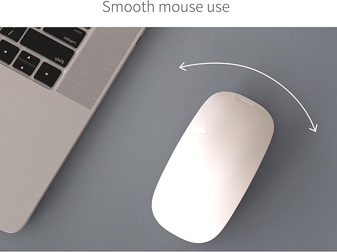 RENMTURE Dual-Sided Large Desk Pad, Faux Leather Natural Cork Mouse pad, Desk Accessories Protector, for Office and Home Work (Space Grey, 32"x16")