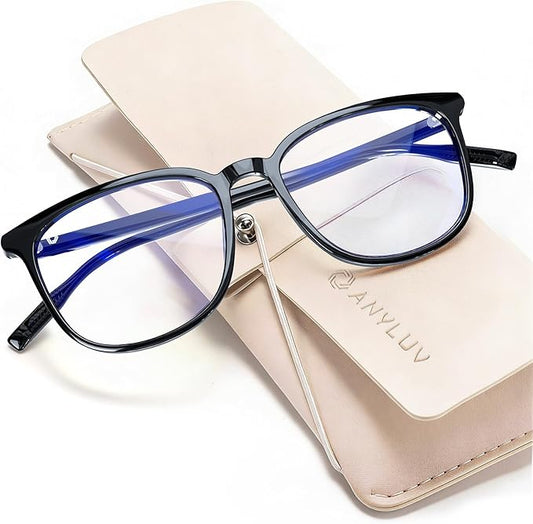 ANYLUV Blue Light Glasses for Woman Men, Womens Blue Light Blocking Glasses Computer Glasses Anti Eyestrain