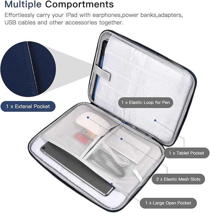 13 Inch Laptop Carrying Sleeve Case Compatible with 2026 Apple MacBook Neo 13-inch with A18 Pro chip A3404, MacBook Neo 13" Protective Shockproof Bag - Blue