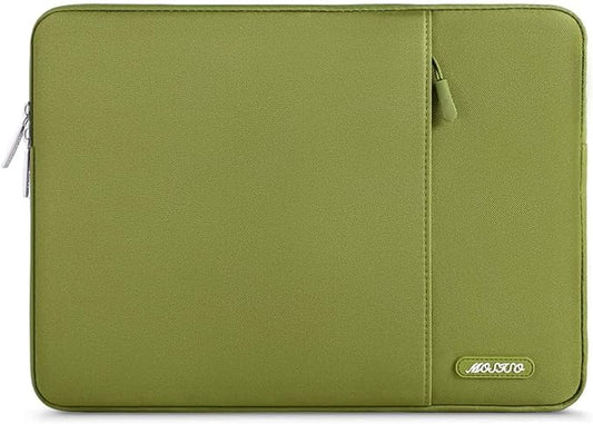 MOSISO Laptop Case 13 inch, Laptop Sleeve Compatible with MacBook Neo/Air/Pro 13 inch with A18/M5/M4/M3/M2/M1 Chip 2026-2016, Polyester Vertical Computer Sleeve Bag with Pocket, Chartreuse