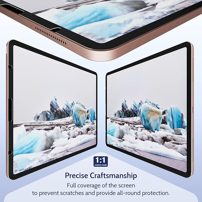 Peslv 2 Pack Magnetic Screen Protector for iPad Pro 12.9 Inch 2018-2022, Feel Like Writing Drawing On Paper, Removable Matte Anti Glare