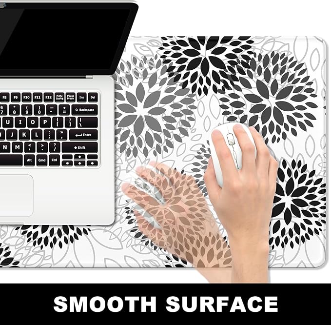 BOSOBO Large Desk Mat, XXL Extended Gaming Mouse Pad & Keyboard Mat, Desktop Full Cover 35.5 x 15.7 Inches, Minimalist Abstract Dandelion