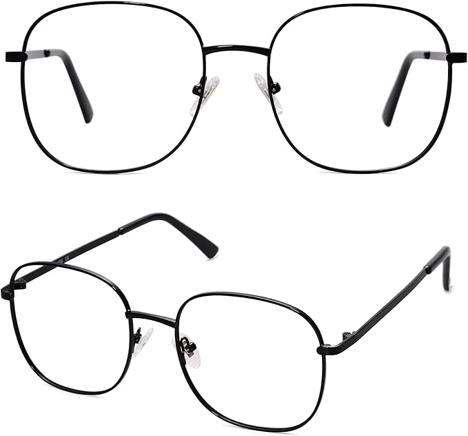 SOJOS Classic Square Blue Light Blocking Glasses for Women Men Stylish Computer Glasses SJ1137
