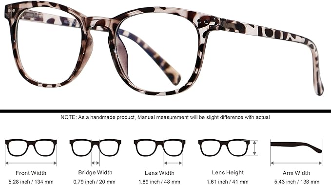 ANDWOOD Blue Light Blocking Glasses Women Men Computer Small Face Clear Bluelight Blocker Eyeglasses Frame