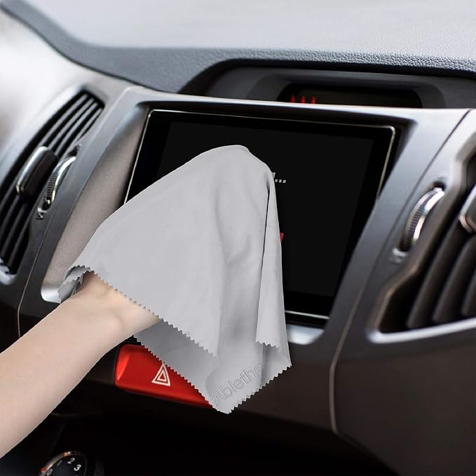 10 Pack Microfiber Cleaning Cloth for Glasses Large, Eye Glass Clean Cloths for Cleaning Lenses, Glasses, Screens, Cameras, Cell Phone, Eyeglasses, LCD TV Screens, Tablets ?€? - Image 4