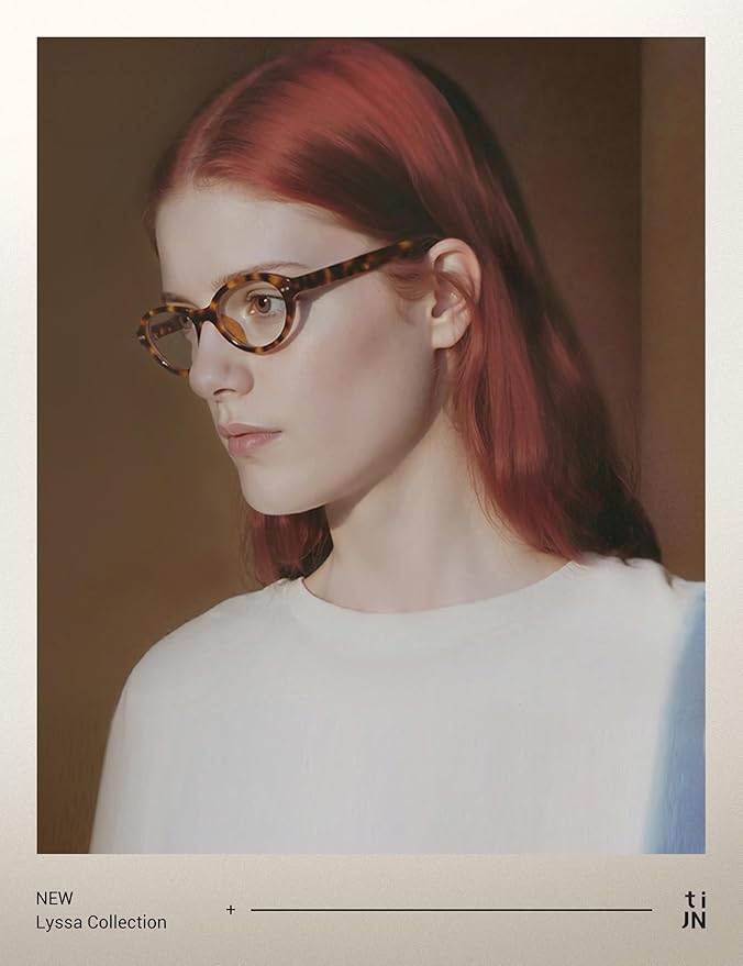 TIJN Blue Light Blocking Glasses Women Men Retro Cat Eye Square Oval Anti Glare Screen Computer Gaming Daily Eyeglasses TR90