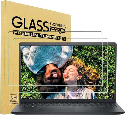 2 Pack 15.6 inch Tempered Glass Screen Protector for Dell Inspiron/Latitude/Precision/Vostro/Dell Gaming G3 G5 G7 G15 15.6, Dell 3510 3515 3520 3525 3530 3535 3540 5510 5515 5520 5525 5530 5540 5584