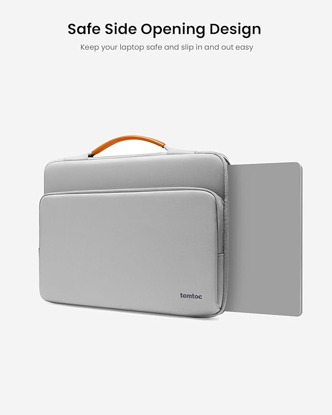 tomtoc 360 Protective Laptop Carrying Case Compatible with 14-inch MacBook Pro M5 Pro/Max (2026) A3426 A3427, M4/M3/M2/M1 Pro/Max, 12.9-13 Inch iPad Pro/Air, Water-Resistant Accessory Sleeve Bag