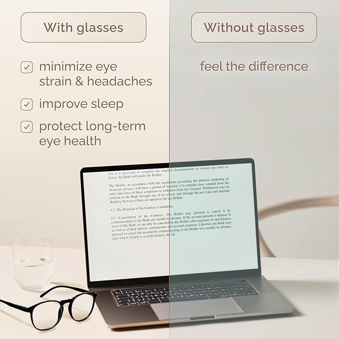 IBOANN Chic & Comfy Blue Light Glasses for Women - 3-Pack Round Frames, Screen-Ready Style with UV Protection Coating