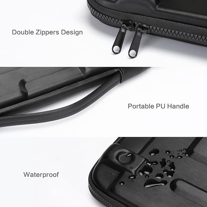 MOSISO Hard Shell Laptop Case Sleeve, 15.6 inch Computer Bag Compatible with MacBook, HP, Dell, Lenovo, Asus, Notebook, 16 inch Abstract Geometric Waterproof Carrying Case Bag with Strap, Black