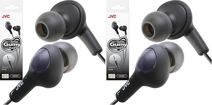 JVC HAFX5B Headphones,Olive Black (Pack of 2)