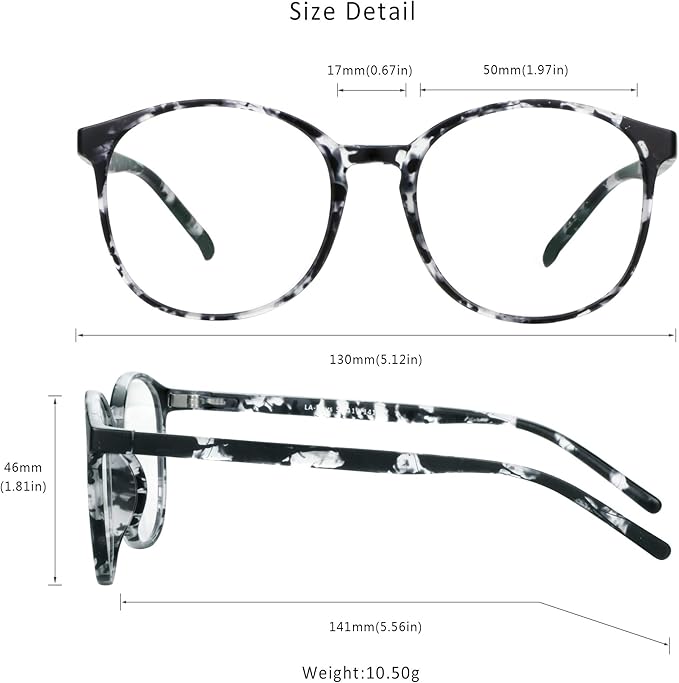 LifeArt Blue Light Blocking Glasses, Anti Eyestrain, Computer Reading Glasses, Gaming Glasses, TV Glasses for Women Men, Anti Glare (Gray, 3.25 Magnification)