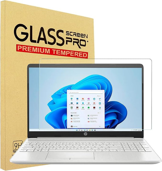 YINOVEEN 15.6 inch Tempered Glass Screen Protector for HP 15.6" Laptop/HP Envy x360 /Pavilion/Probook/EliteBook/OMEN/Chromebook, HP 15-eg 15-eh 15-er 15-dw 15-dy 15-ef 15-ee 15-ed 15t 15z 15m Laptop