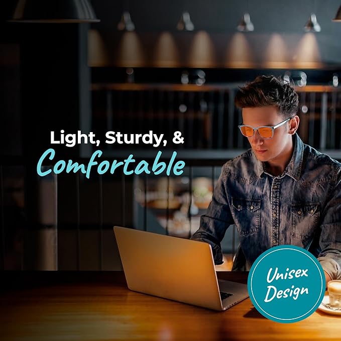 Sleep ZM Blue Light Blocking & Light Sensitivity Glasses - 8 Lens Types for Comfort, Relaxation, Sleep & Relief - 50+ Styles