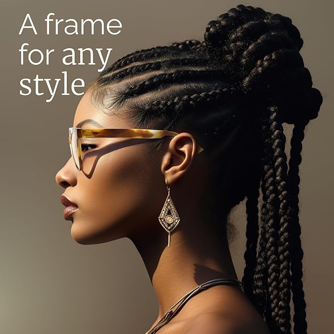 miyya Blue Light Glasses for Women & Men – Oversized UV & Blue Light Blocker Chunky Frames, Stylish Eyewear Accessories