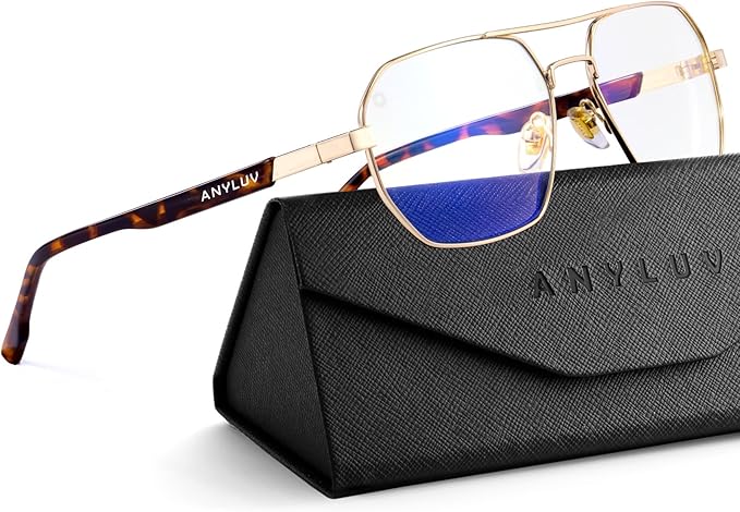 ANYLUV Blue Light Glasses for Woman/Men, Blue Light Blocking Glasses Women Computer Gaming Glasses for Eye Protection