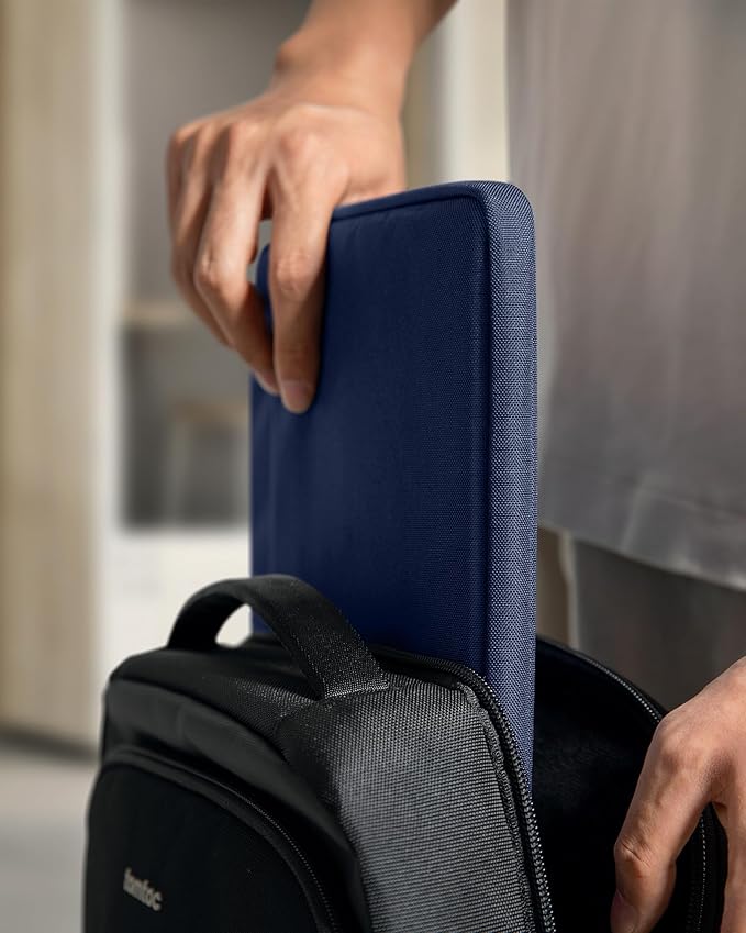 tomtoc Slim Laptop Sleeve for 14-inch MacBook Pro M5/M4/M3/M2/M1 Pro/Max 2026-2021, Water-Resistant Protective Case for 13.8 Inch Surface Laptop AI PC, Accessory Bag
