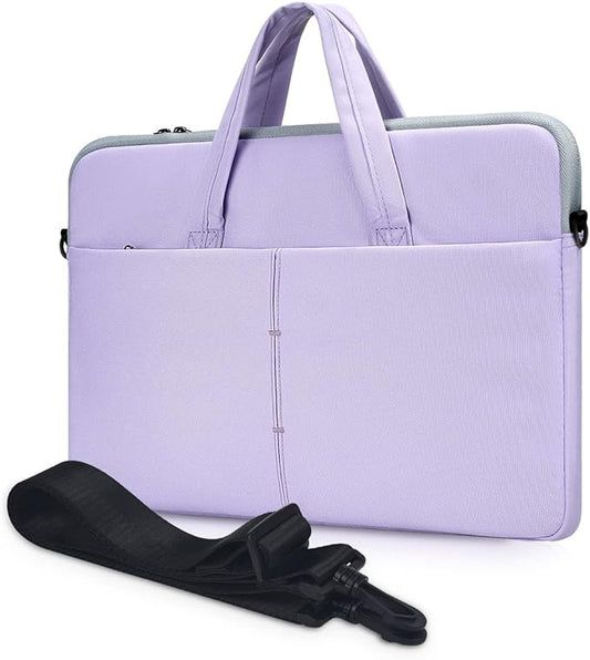 17 17.3 Inch Laptop Sleeve Case for 2026 HP 17 Laptop/HP Envy/Pavilion 17, Laptop Bag Case with Shoulder Carrying Bag, Purple