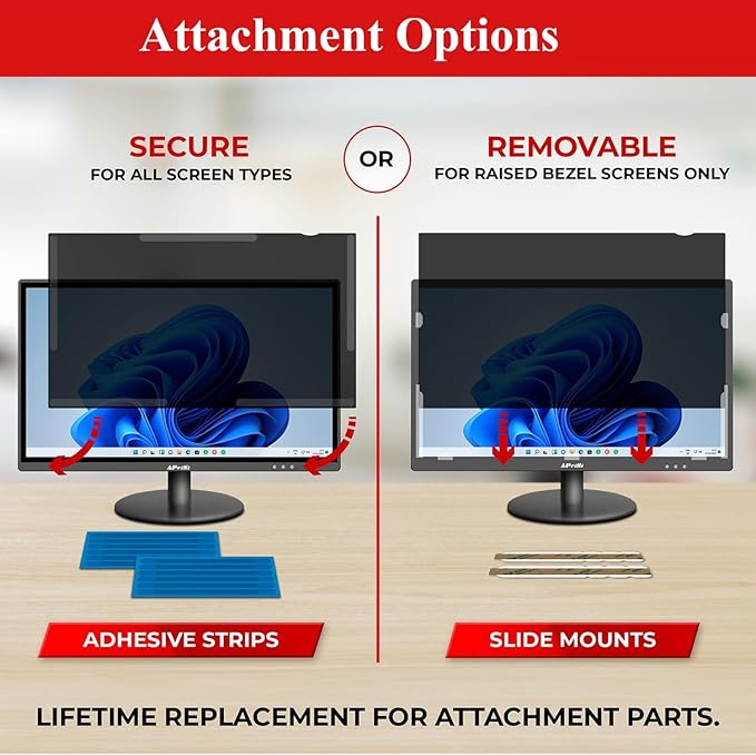 37.5 Inch Privacy Screen Filter for 21:9 Curved Ultrawide Monitor | Privacy Shield | Anti Glare | Anti-Blue Light | Eye Protection | Anti Spy | Computer Security Private Filter Protector