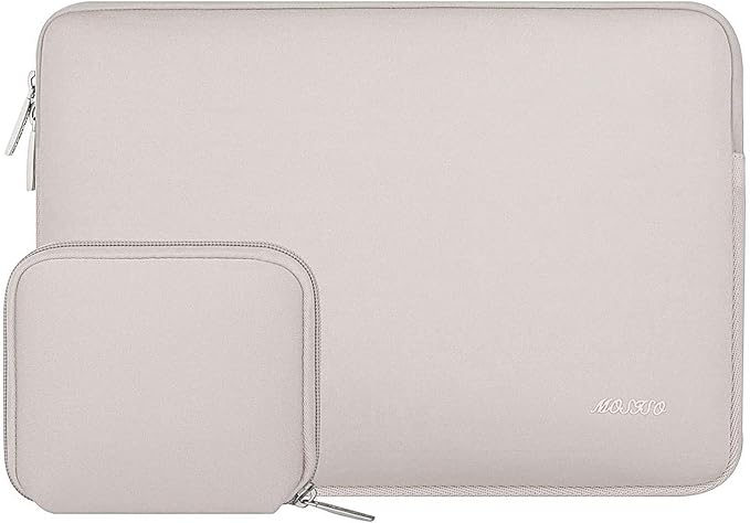 MOSISO Laptop Case 16 inch, 15-15.6 inch Laptop Sleeve Bag Compatible with MacBook Pro 16 M5 M4 M3 M2 M1, HP Acer Dell Lenovo ASUS Notebook, Neoprene Computer Sleeve Bag with Small Case, Rock Gray