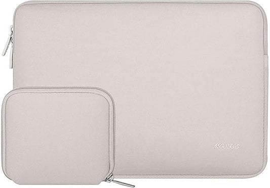 MOSISO Laptop Case 16 inch, 15-15.6 inch Laptop Sleeve Bag Compatible with MacBook Pro 16 M5 M4 M3 M2 M1, HP Acer Dell Lenovo ASUS Notebook, Neoprene Computer Sleeve Bag with Small Case, Rock Gray