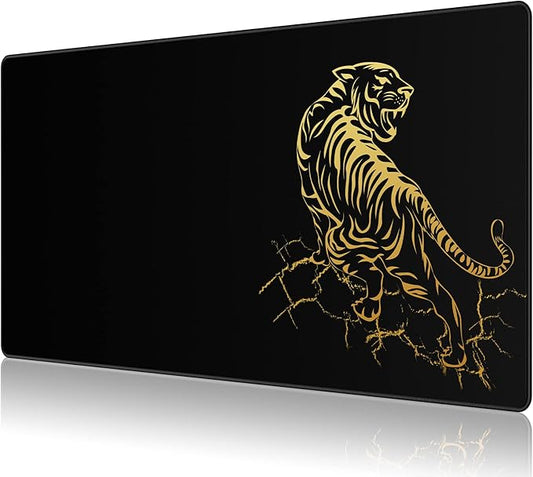 Extended Speed Gaming Mouse Pad Large Size 35.4 X 15.7 X 0.12inches Desk Mat Mousepad with Personalized Design Office Users - Tiger