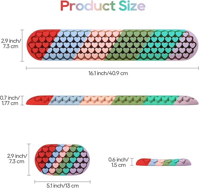 Keyboard Wrist Rest, Mecyfaty Wrist Rest for Computer Keyboard, Ergonomic Mouse Wrist Pad Made of Comfortable and Breathable Silicone, Computer Mouse for Desk Office Supplies