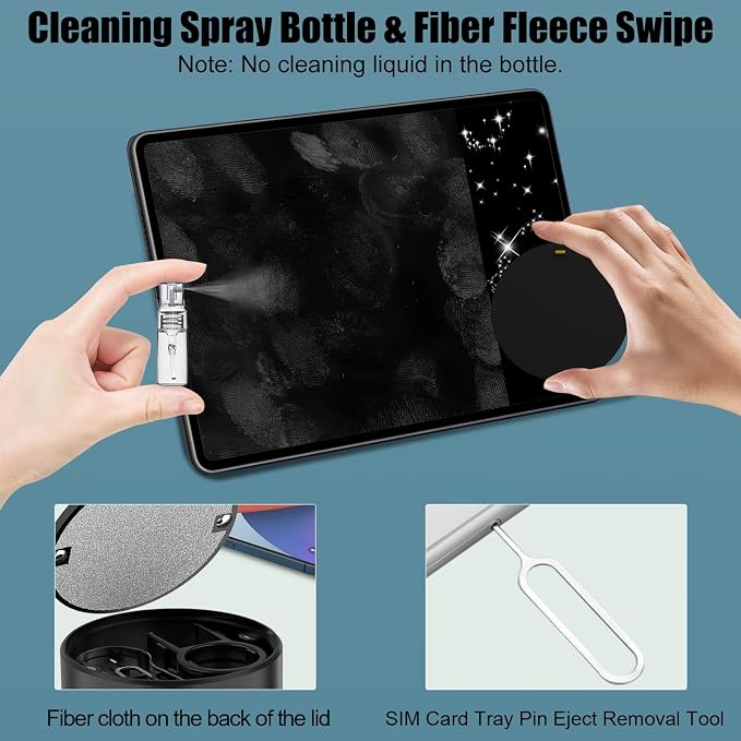 VICHYIE 20 in 1 Multifunctional Cleaner Kit for Electronic Devices, Keyboard Cleaning Brush, Headphones Cleaner Kit for AirPods, Multi-Tool for Cleaning Laptop, Earbuds, Camera, Cellphones (Black) - Image 4