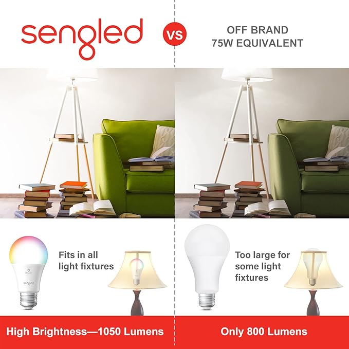 Sengled Bluetooth 75W Color Bulb 4PK