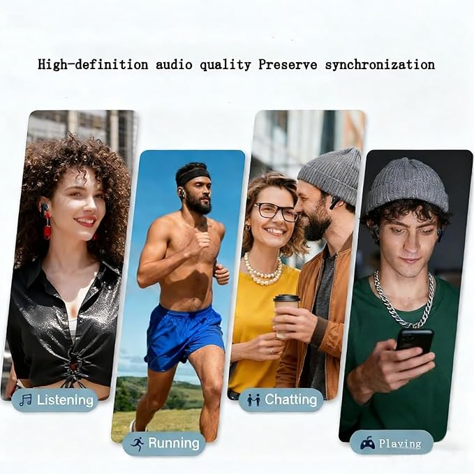 Wireless Bluetooth Noise-Canceling Earbuds Bluetooth 5.3 High-Fidelity Stereo LED Display in-Ear Headphones 48-Hour Battery Life Ideal for Fitness, Running, and Work
