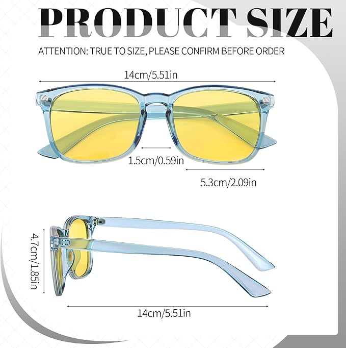 Polarized Sunglasses for Women Men, Night Driving Glasses Anti Glare Yellow Lens UV 400 for Day Night Use