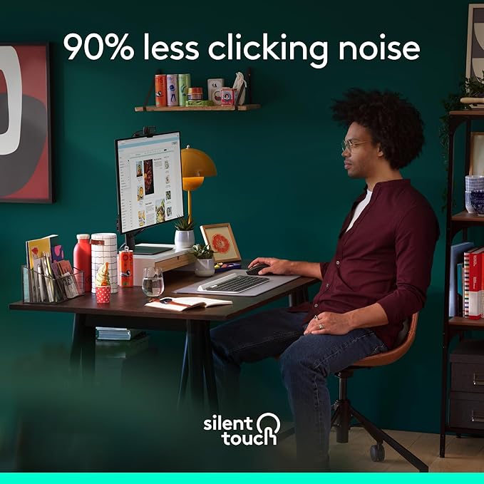 Logitech Signature M650 L Full Size Wireless Mouse - for Large Sized Hands, 2-Year Battery, Silent Clicks, Customizable Side Buttons, Bluetooth, for PC/Mac/Multi-Device/Chromebook - Classic Red