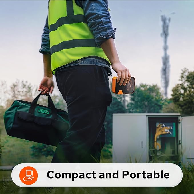 Makeid P31S Portable Industrial Label Printer, 1" Print Head with Bluetooth, Mobile/PC Software, with 0.75" x 19.68ft Label for Wire, Cable & Heat Shrink Tubes at Job Sites.