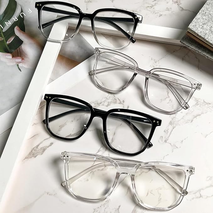 GFUIARA Blue Light Blocking Glasses for Women Men,Fashion Square Blue Blockers Glasses,Computer/TV/Phones/Gaming Glasses