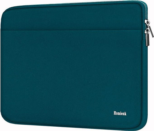 Laptop Sleeve Case 15.6 inch, Shockproof Protective Notebook Bag with Accessory Pocket, Briefcase Carrying Laptop Sleeve for 15.6" HP, ASUS, Dell, Lenovo, Acer -Cyan Color