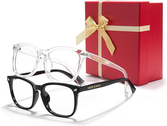 Cyxus Blue Light Glasses Men Women Reduce Eye Strain UV Blocking for Office Work Computer Screen 8082