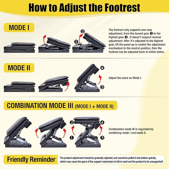 Foot Rest for Under Desk at Work Ergonomic Footrest with Adjustable Height and Angle, Foldable Foot Stool with Removable Pad Massage Beads for Office Gaming Chair Black