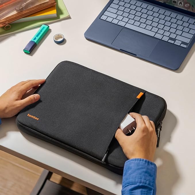 tomtoc 360° Protective Laptop Sleeve Designed for 13-inch New MacBook Neo A3404 (2026) A18 Pro Chip, Water-Resistant Shockproof Computer Case Bag Fits 12-13 Inch Surface Pro Copilot+ PC