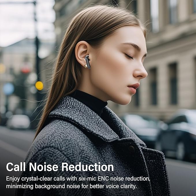 Hybrid Active Noise Canceling Wireless Earbuds, 6 Mics ENC Clear Call Ear Buds, Hi-Res Audio Deep Bass Bluetooth 5.4 Headphones, 48H Playtime, IP7, 8 EQ Modes, Multipoint Connection