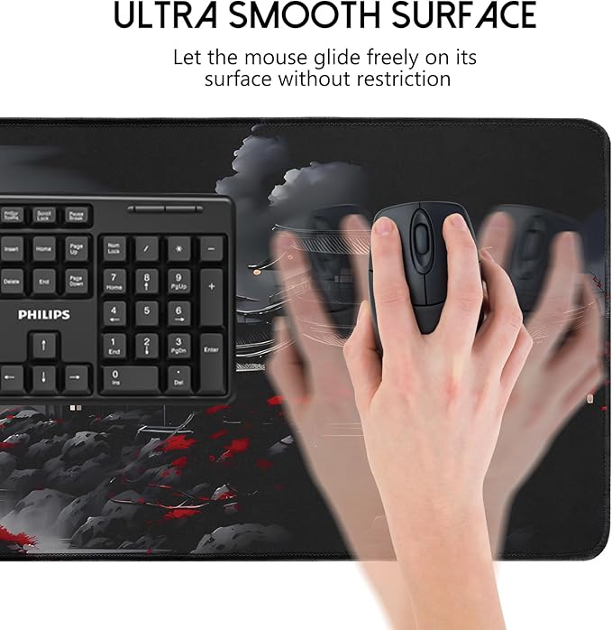 Mouse Pad Gaming Mousepad,Large Mousepads for Keyboard and Mouse with Non-Slip Rubber Base,Suitable for School,Office,Home,31.5 x 15.7 Inch