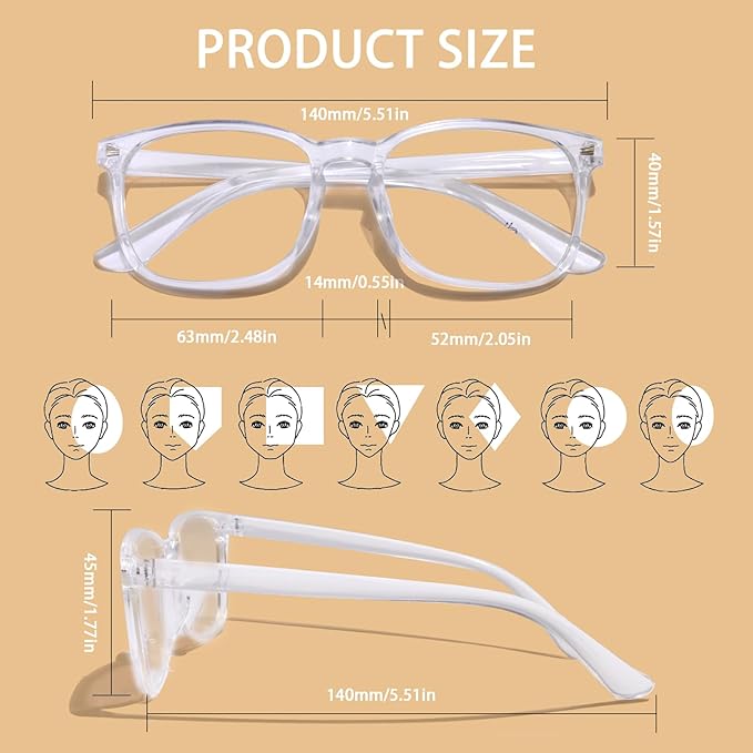 BIRDDIE Blue Light Blocking Glasses for Women & Men, UV400 Anti-Glare Computer Glasses for Gaming,Reading & Eye Strain Relief