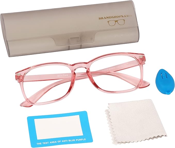 Blue Light Glasses for Woman Men | 99% Blue Light Blocking Glasses | Computer Glassess | Gaming | TV Phone Screen Reader Square Frame | Anti Eyestrain & UV Glare,1 Pack