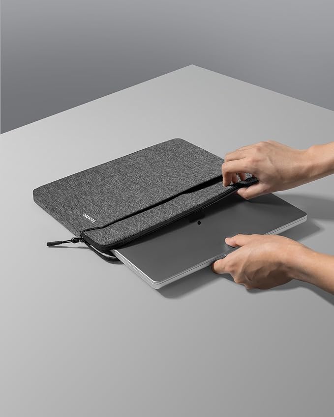 tomtoc Slim Laptop Sleeve Case for 13-inch 2026 New MacBook Air M5/A3449 M4/A3420 M3/A3113 M2/M1, Fits MacBook Neo A18 Pro, Water-Resistant Protective Carrying Case with Accessories Pocket