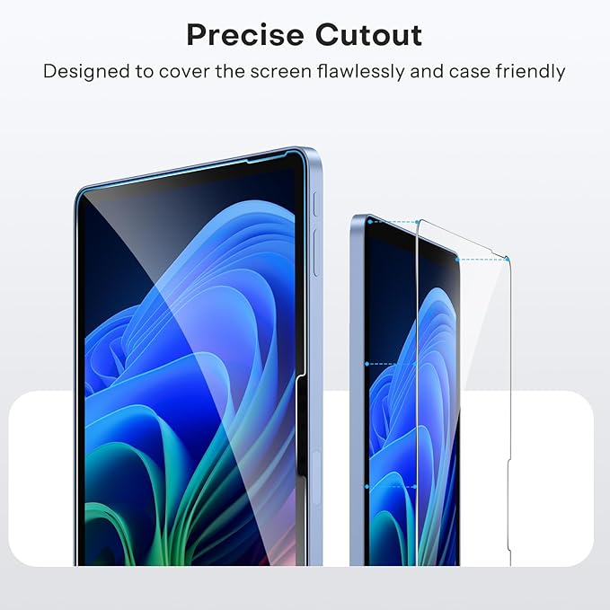 OMOTON Screen Protector for Microsoft Surface Pro 12 inch 2025, Tempered Glass/Case Friendly/Surface Pen Compatible, 2 Pack
