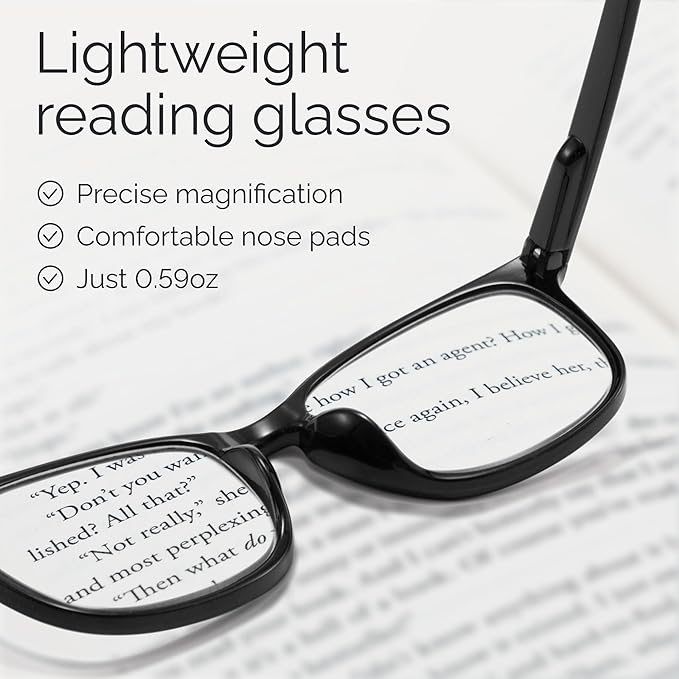 CCVOO 2.0 Reading Glasses for Women, Eye glasses, Blue Light Readers, Cheaters