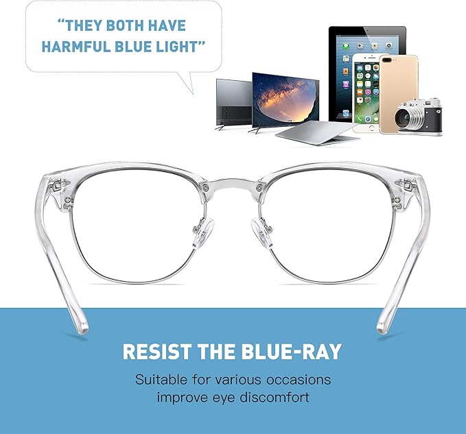 Blue Light Glasses for Woman/Men Computer Bluelight Glasses Womens/Mens