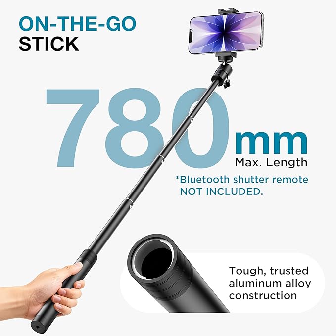 InnoGear Webcam Stand, 31" Telescopic Webcam Mount Vlogging Stick with Phone Holder Web Cam Stand for Logitech Webcam C922 C930e C920S C920 C615 C960 C920x BRIO 4K NexiGo N60, Phones, Cameras - Image 3