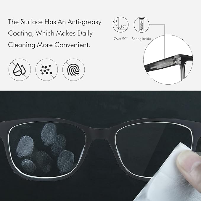 ZENOTTIC Kids Blue Light Blocking Glasses Anti Glare Lens Lightweight Frame Computer Eyeglasses for Boys and Girls